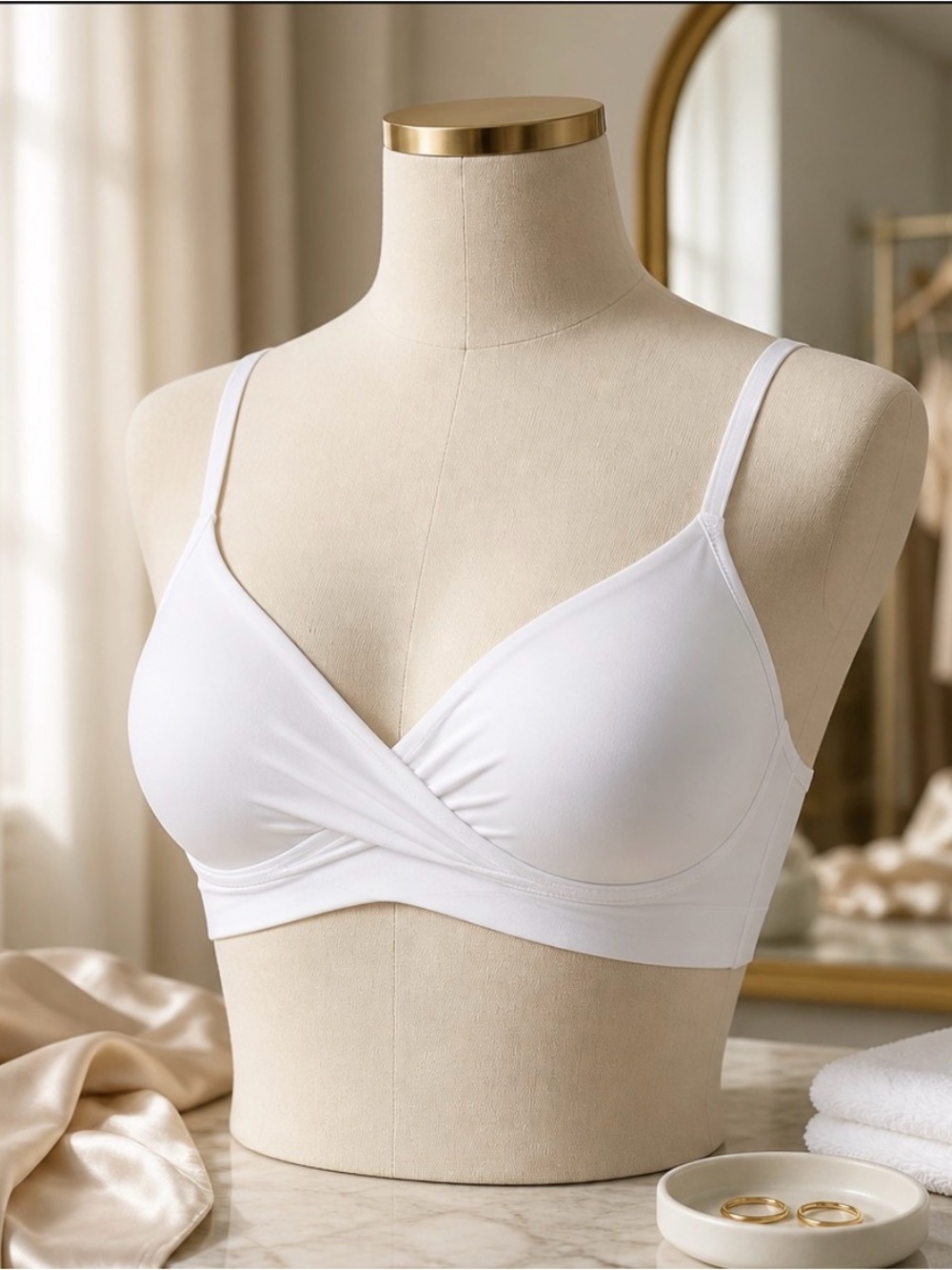 ❤️ NWT 38 G Desse White comfort bra